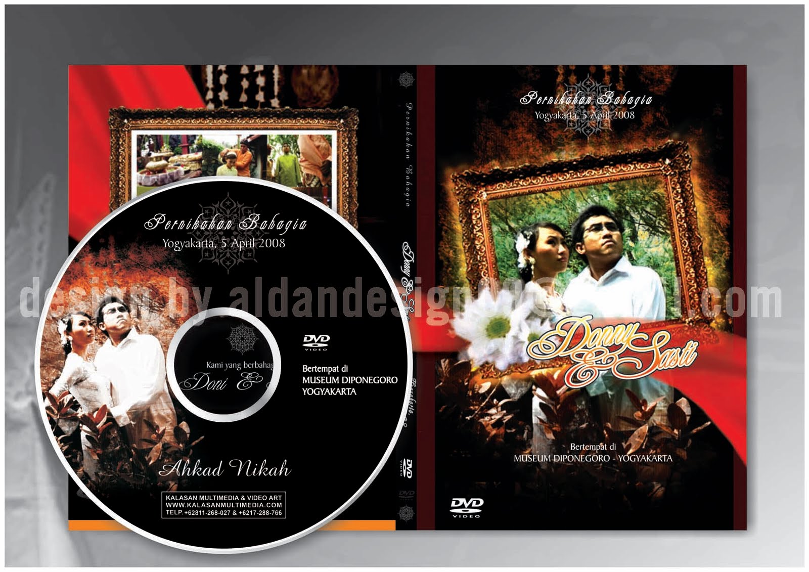 Godhong Teles Desain Cover Wedding DVD 03
