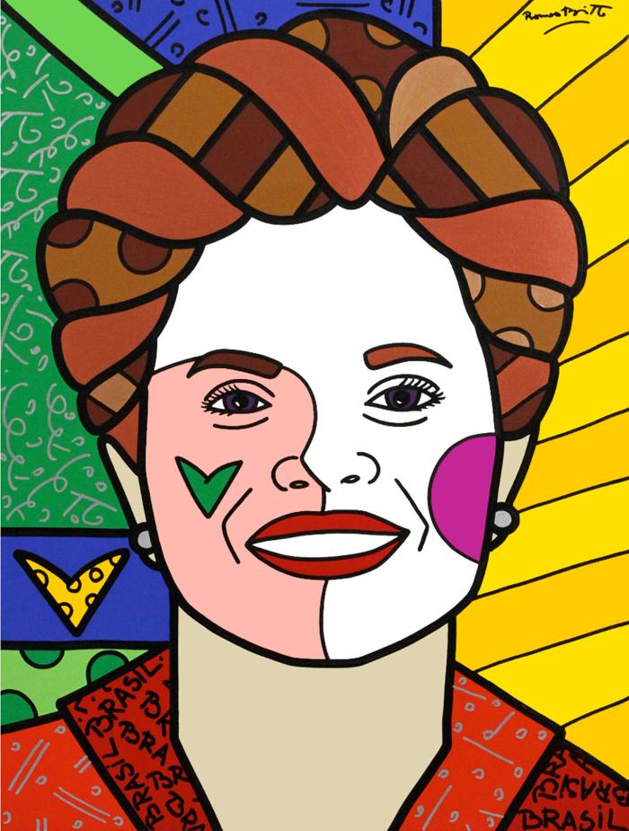 Arte\u0026Cultura: ROMERO BRITTO HOMENAGEIA DILMA