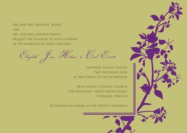 Vine Bliss Wedding Invitation