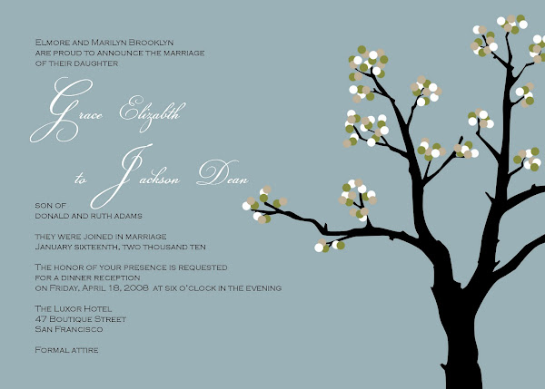 The Mink Wedding Invitation