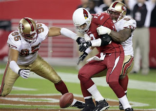 Kurt Warner fumbles the game away