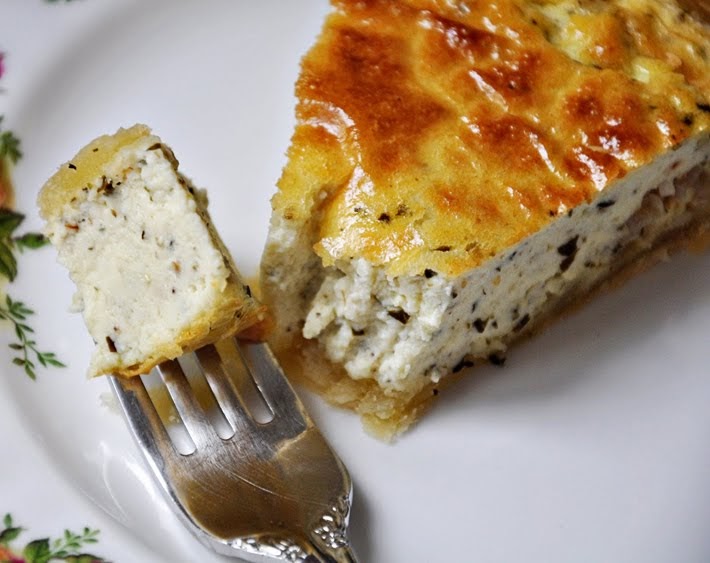 the parsley thief Shallot & Goat Cheese Tart
