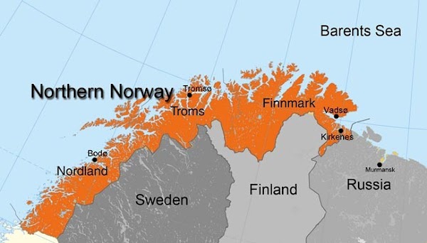 Norway Russia Border Map Norway Russia Border Map