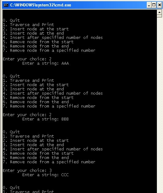 linked list in c implementation
