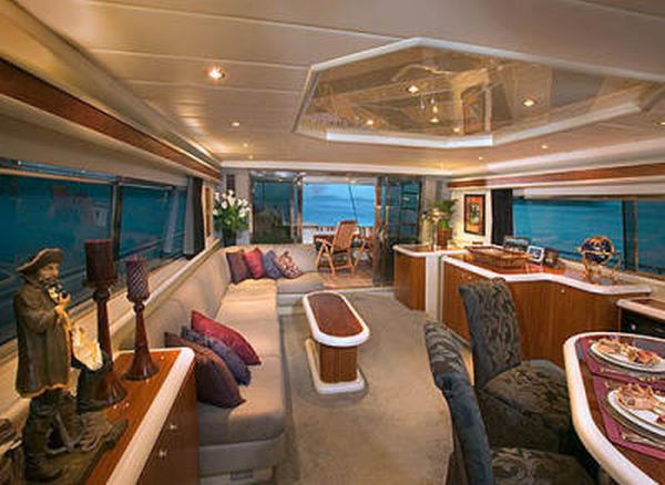 Cabin in the luxury yacht ... "in our new global world ...
