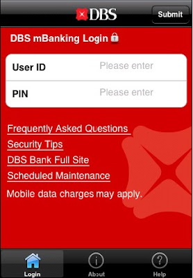  ... should enter DBS Internet banking Secure PIN for the security purpose