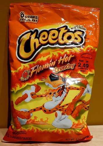 The Road A Multi-Sport Blog: Hot Cheetos