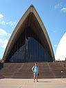 Voor het opera house in Sydney