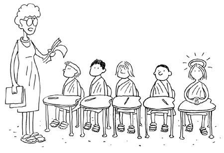 Boring Classroom Cartoon