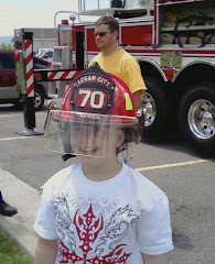 Austin being a fireman!