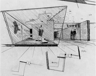Furniture Design Drawings on Sketches By Ralph Rapson Of The Kawneer Store Front Of Tomorrow Design