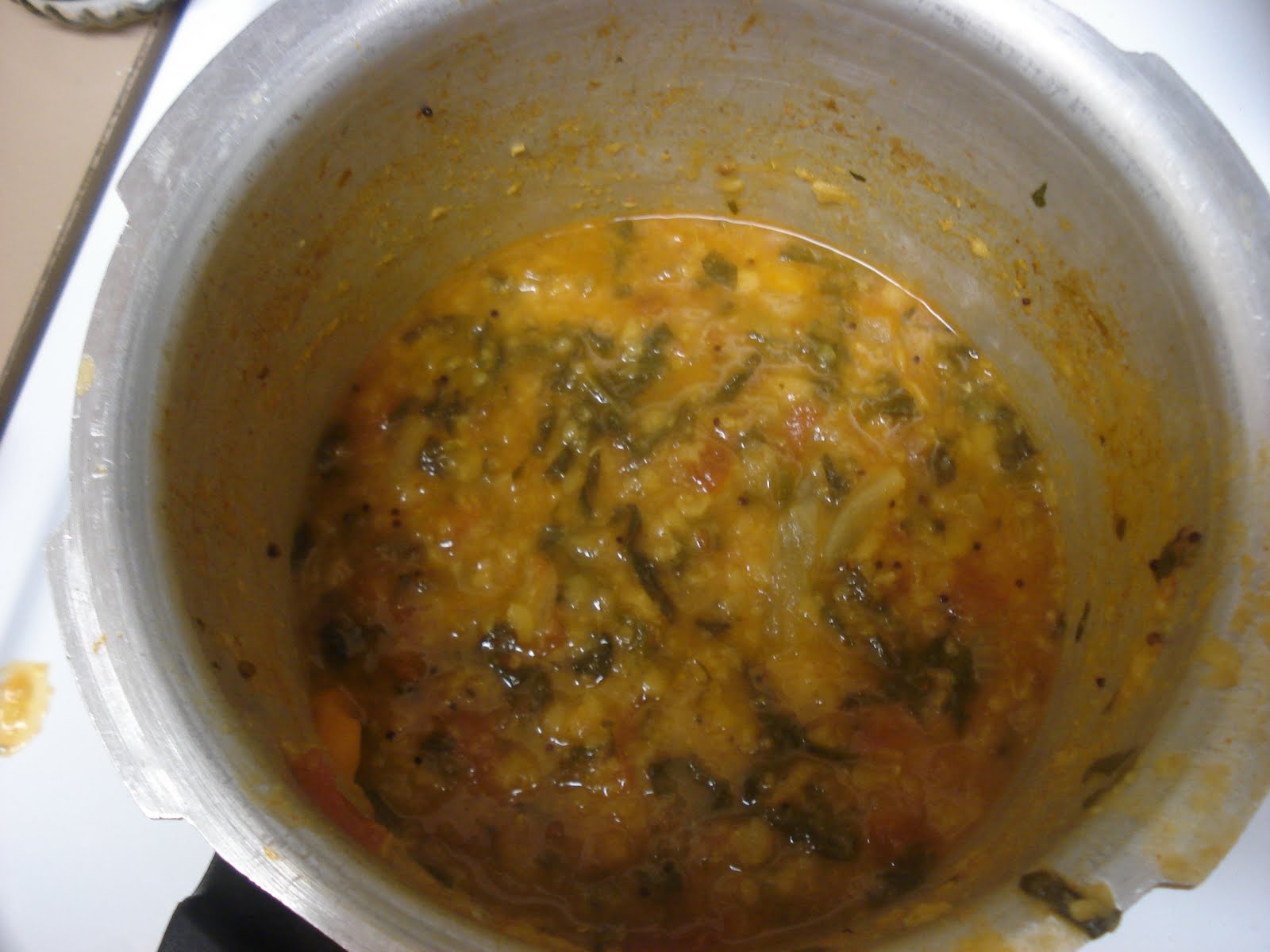 Swapna's Cook Book Tomato, Spinach and Capsicum Dal Mixed Veg Dal