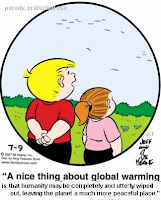 "A nice thing about global warming ...