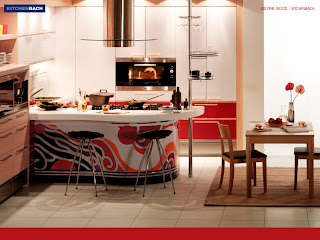 Kitchen Interior Design Wallpaper