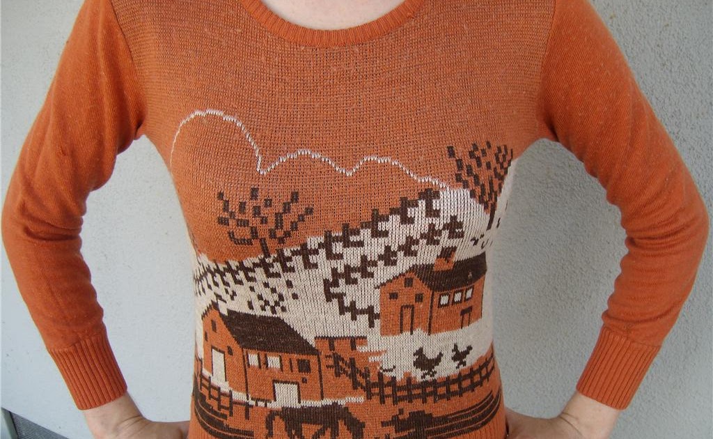 The Fashion Museum 70's Novelty Knit Sweater