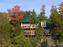 Situated on a cliff overlooking the lake