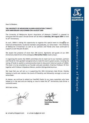 Business Sponsorship Letter
