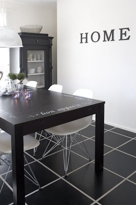 design black color dining table for dining room