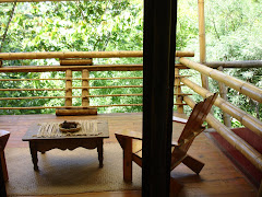 BALCONY OF OUR "STONE HOUSE" AT LAKE ATITLAN NATURE RESERVE