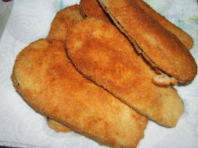 Milanesas de berenjenas / Aubergines panées