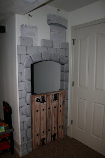 Bawden Fine Murals Castle Door Mural For A Playroom Under The Stairs