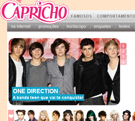 One Direction Brasil: Revista Capricho aposta em One Direction