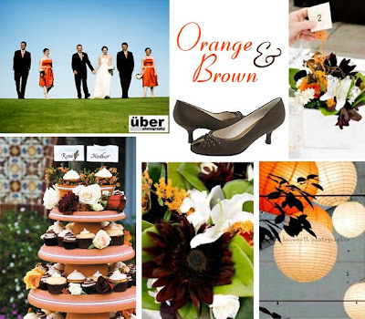 Orange Brown Wedding Fall weddings need not only include dark shades