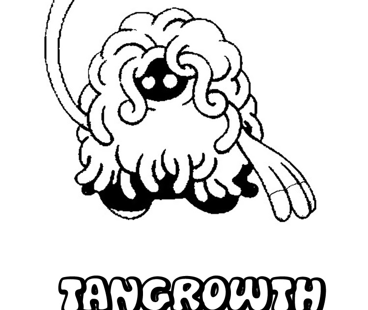 POKEMON COLORING PAGES: Pokemon colorig of tangrowth