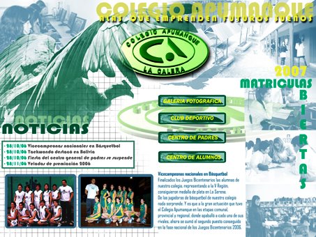 Pagina WEB Colegio Apumanque