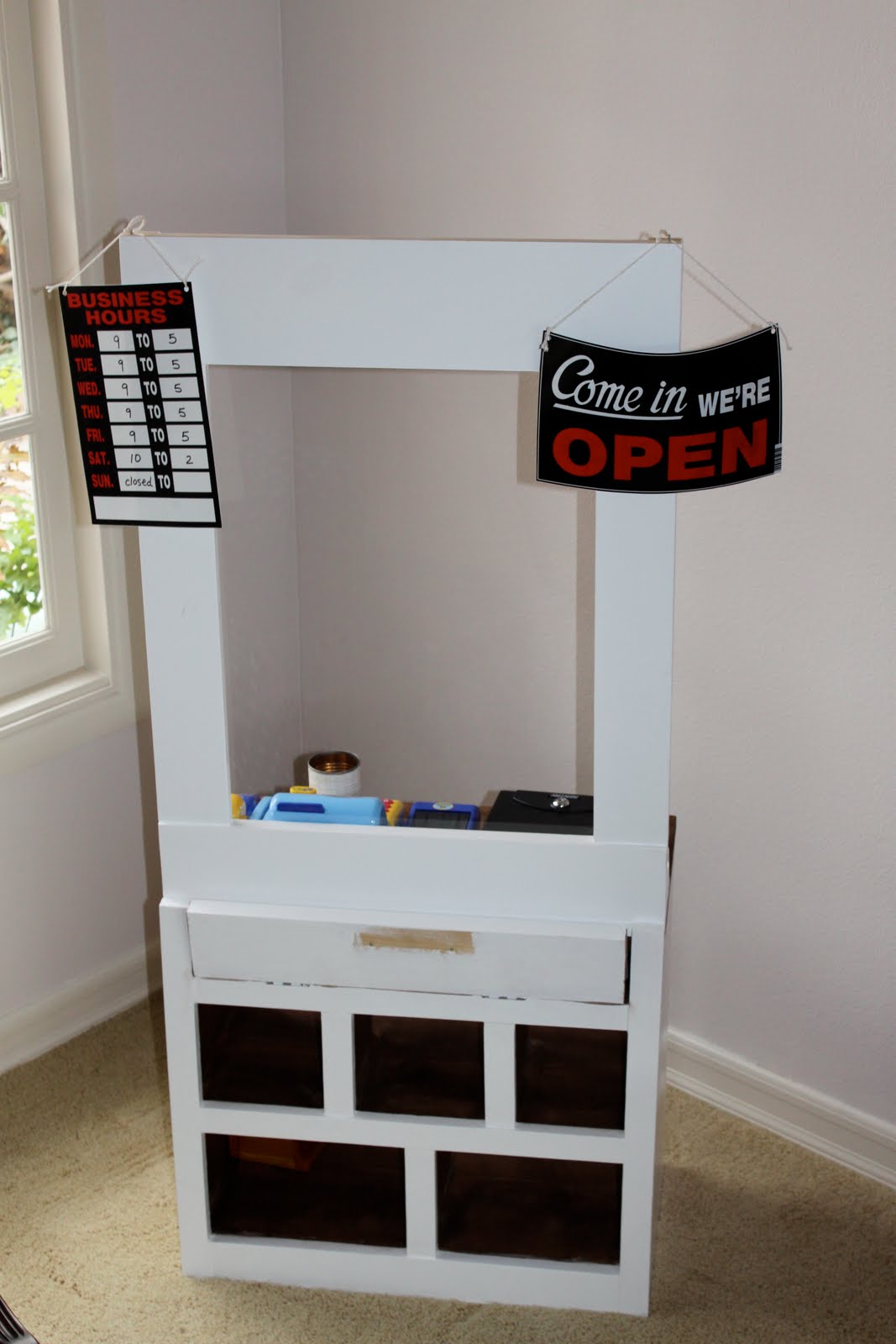 MADE Pieces For Reese Pretend Play Wooden Post Office/Bank