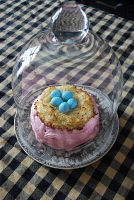 Egg nest fun, card, cupcake and cake!
