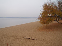 la plage au bord la Volga