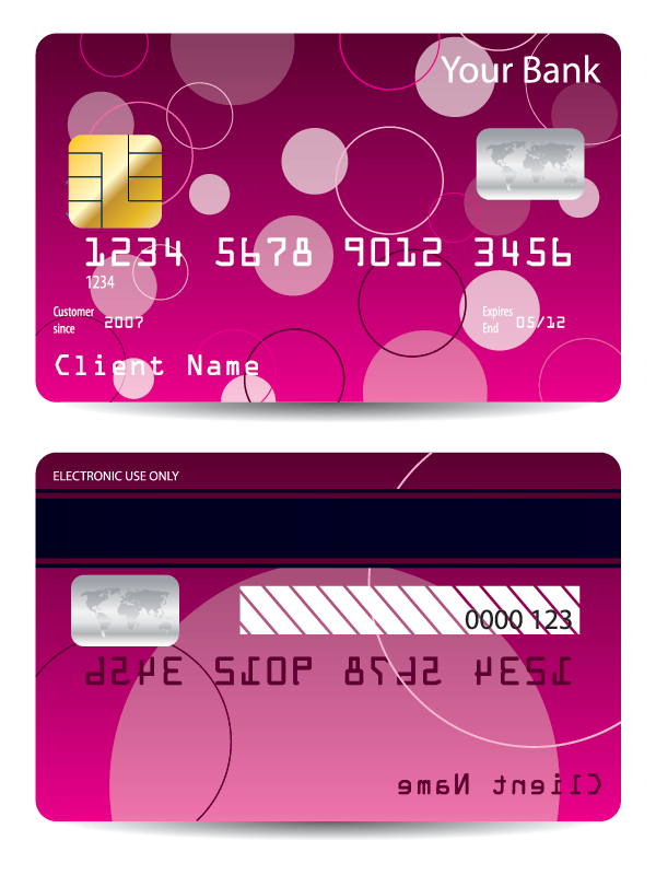 credit cards designs. Download Color Credit Cards