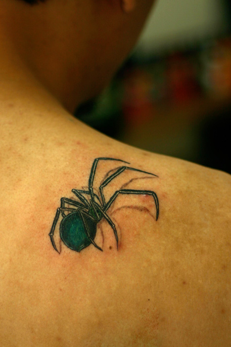 spider tattoo 3d sadness