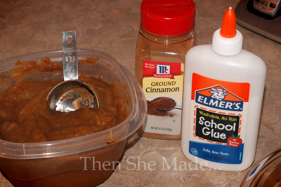 then she made cinnamon applesauce ornaments then she made cinnamon applesauce ornaments