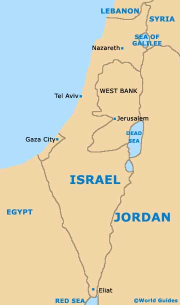 Israel Jerusalem Map