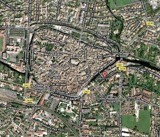 Luftbild von L'Isle-sur-la-Sorgue (GoogleMaps)