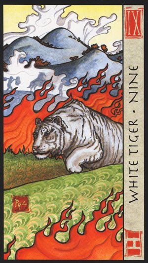 Tarot Feng Shui: Nueve Tigre Blanco