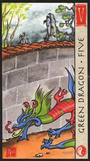 Tarot Feng Shui: Cinco Dragón Verde