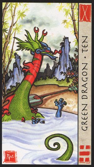 Tarot Feng Shui: Diez Dragón Verde