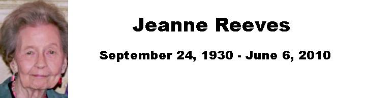Jeanne Reeves