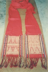 Patterns On The Loin Cloth Produced In Thailand Stock Photo