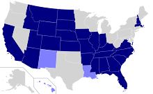 States with English already as their official language