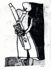 Ch. Darwin playing bassoon