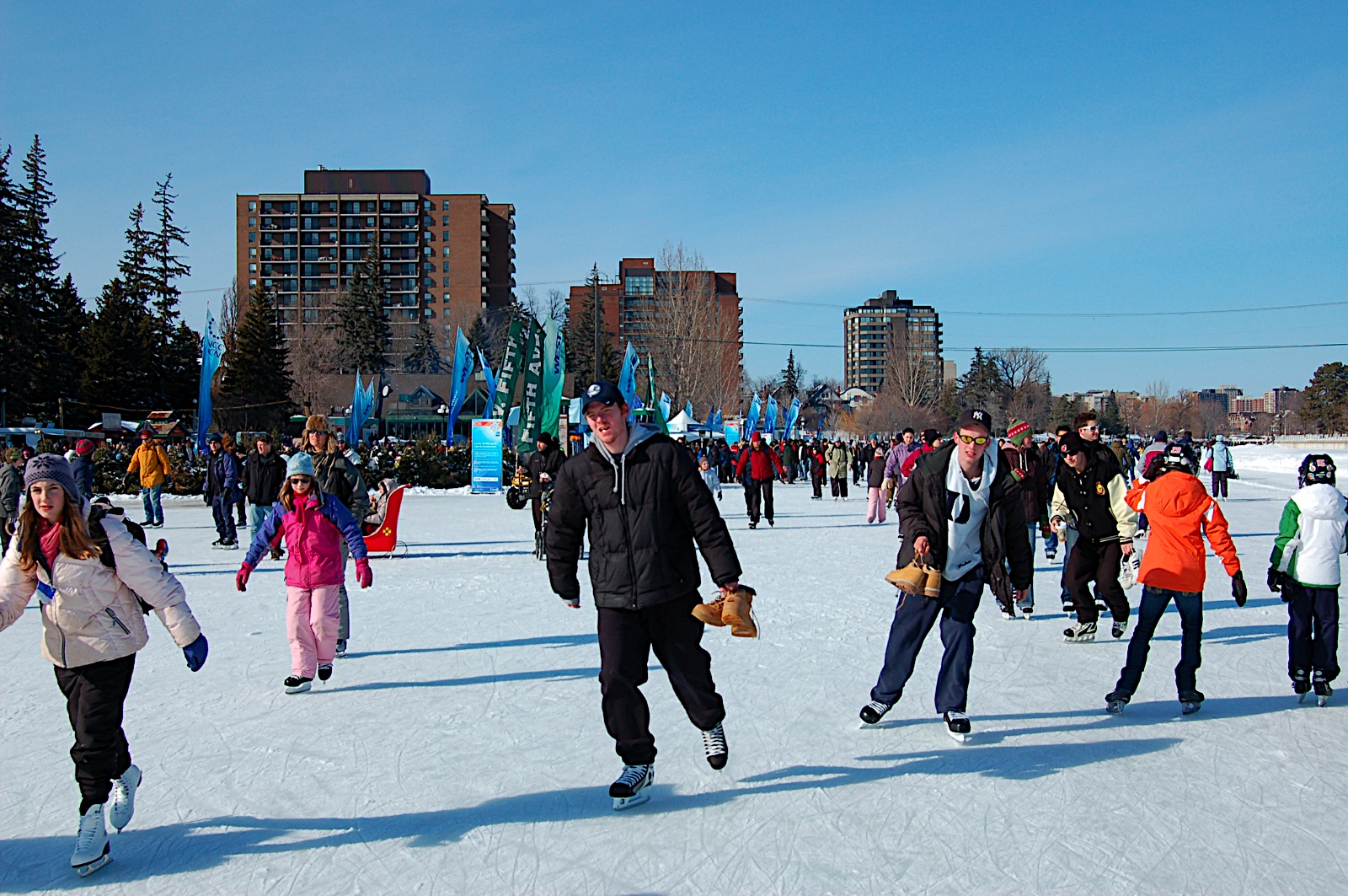 Day Four Skate the world's biggest ice rink.