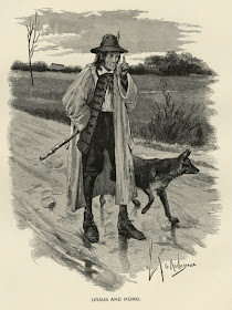 Georges Rochegrosse Victor Hugo Wolf and Man