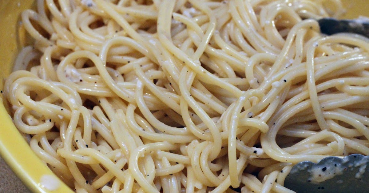 cook. eat. repeat? Spaghetti with Pecorino Romano and Black Pepper