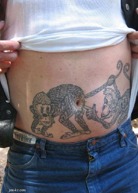 Monkey Business. Bart Simpson Goatse Tattoo