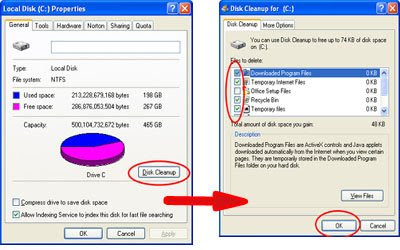 running disk cleanup running disk cleanup