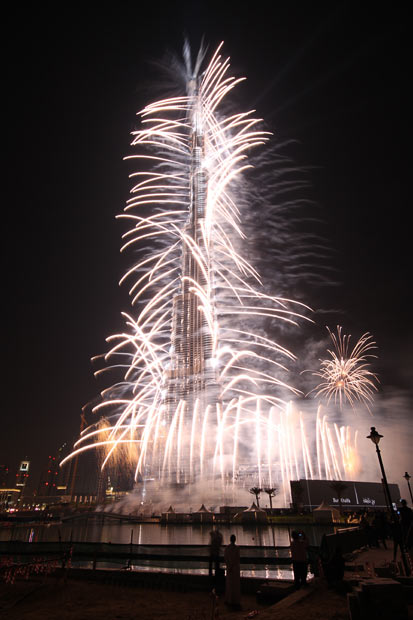 A inauguração do Burj Dubai